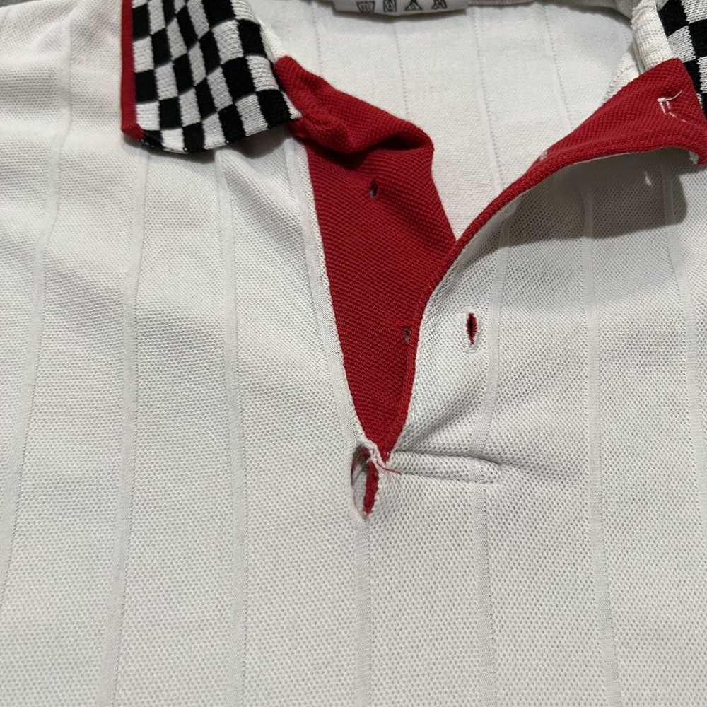 Racing × Vintage VTG Chevrolet Racing White Check… - image 4