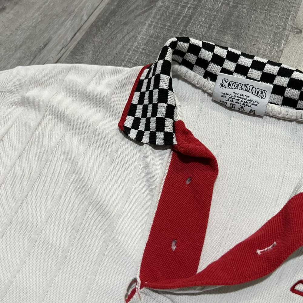 Racing × Vintage VTG Chevrolet Racing White Check… - image 5