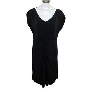 Igigi Womens Plus Black Ruched Sleeve Lined V-Nec… - image 1