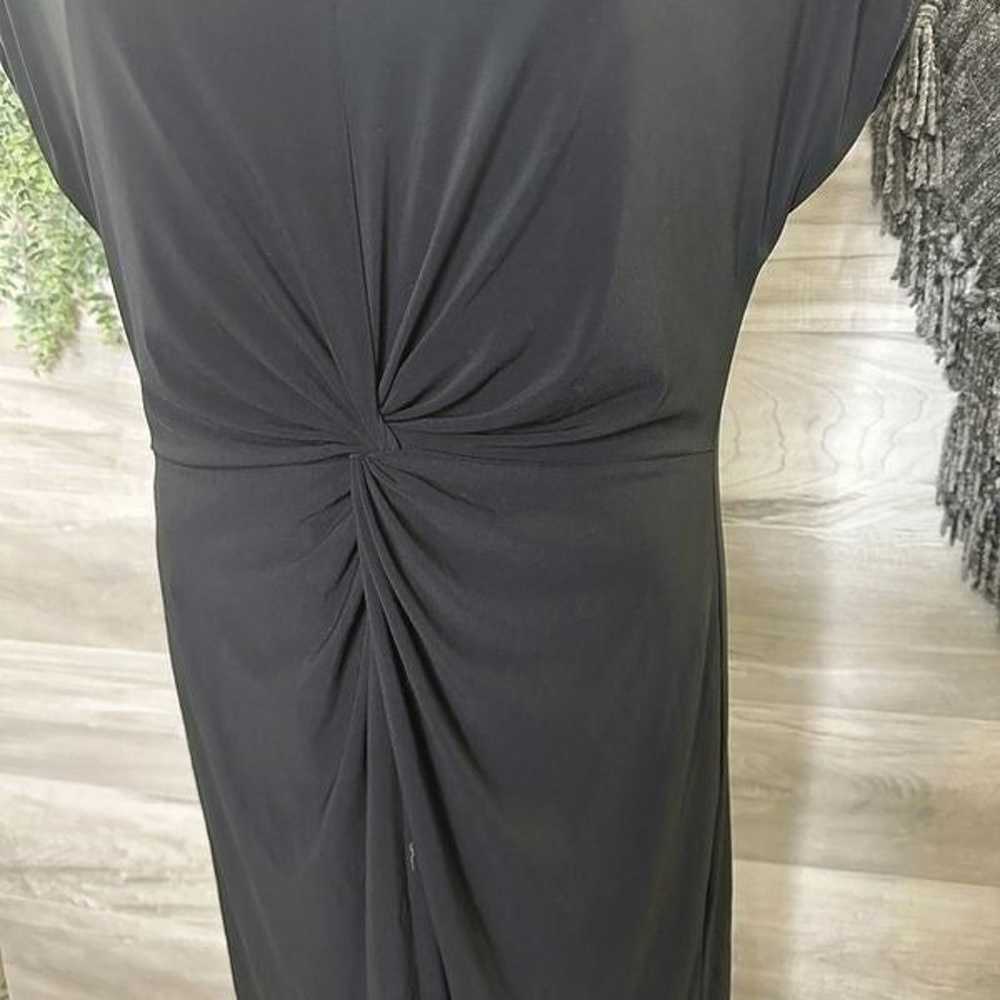 Igigi Womens Plus Black Ruched Sleeve Lined V-Nec… - image 2