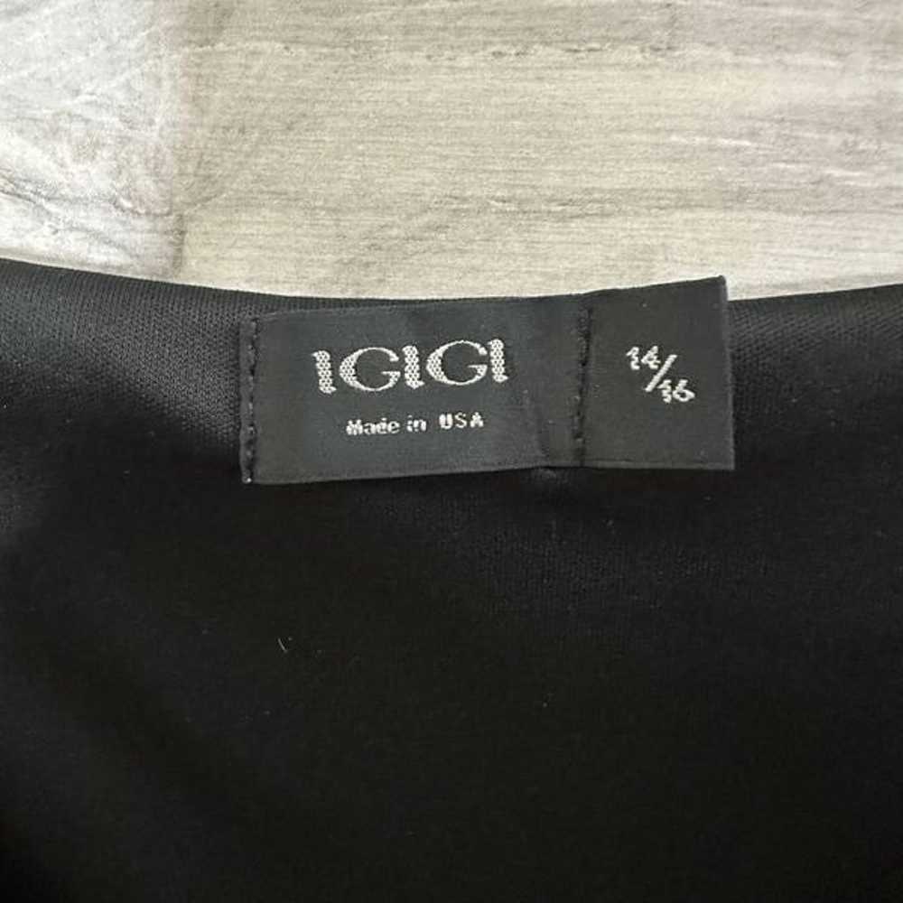 Igigi Womens Plus Black Ruched Sleeve Lined V-Nec… - image 4