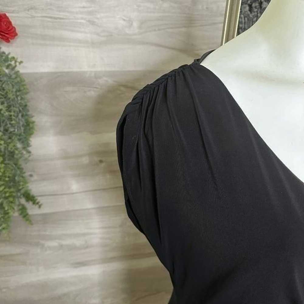 Igigi Womens Plus Black Ruched Sleeve Lined V-Nec… - image 8