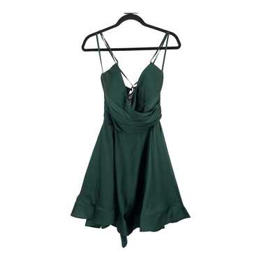 La Femme dress Fit & Flare minidress lace up green