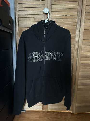 Absent ABSENT rhinestone zip up