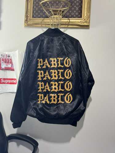 Kanye West Kanye West Pablo Satin Bomber Jacket Bl