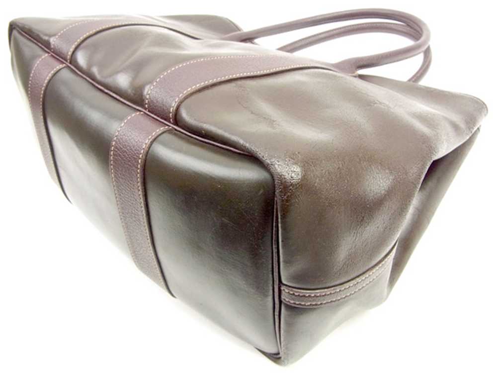 Super Hermes Tote Bag Handbag Garden Party Pm Bro… - image 3