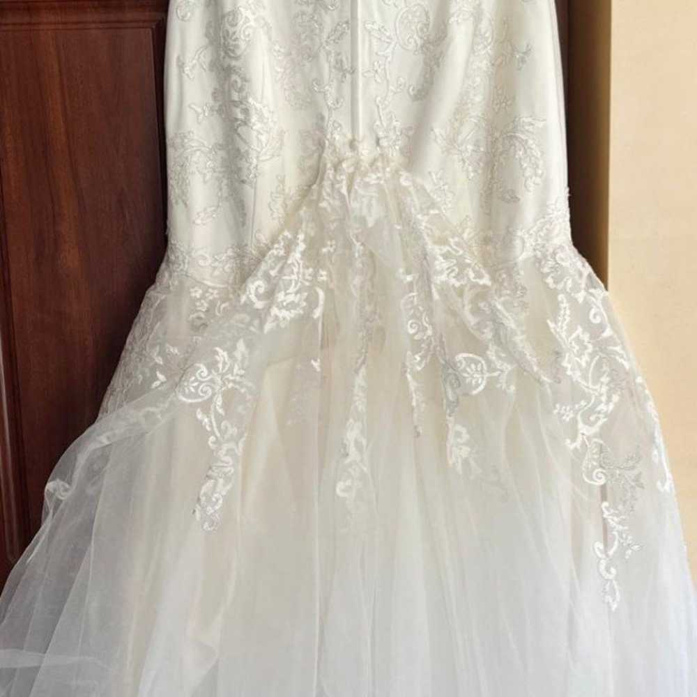 David's Bridal weeding dress + clean & preserve k… - image 3