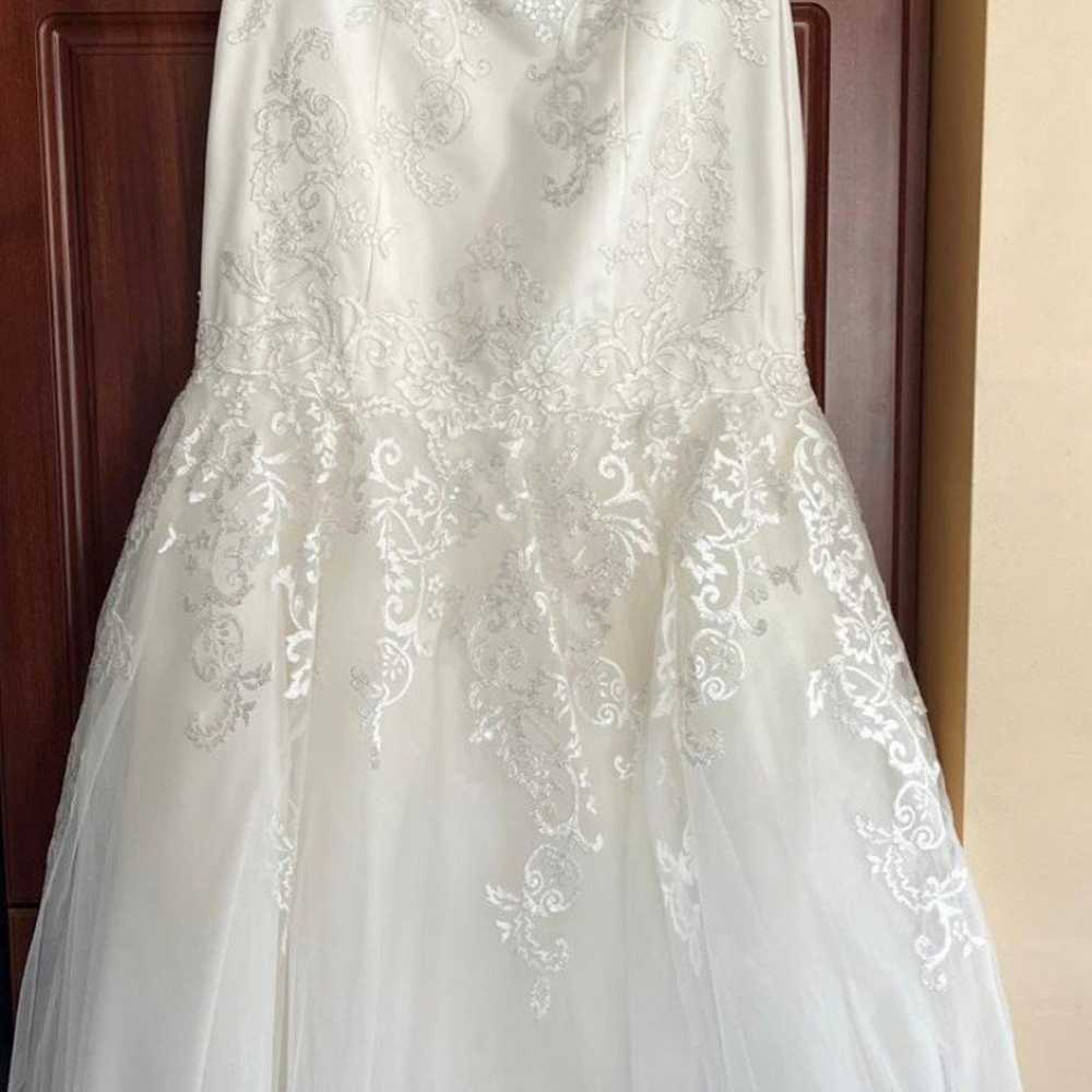 David's Bridal weeding dress + clean & preserve k… - image 4