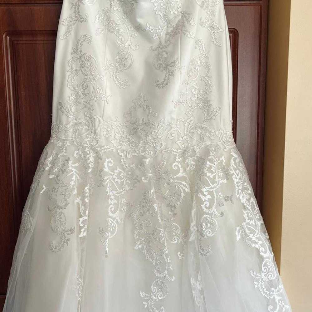 David's Bridal weeding dress + clean & preserve k… - image 5
