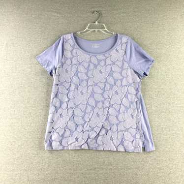 Vintage Lane Bryant Shirt Womens 14/16 Floral Sho… - image 1