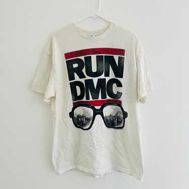 Run DMC White Logo Band Tee - image 1