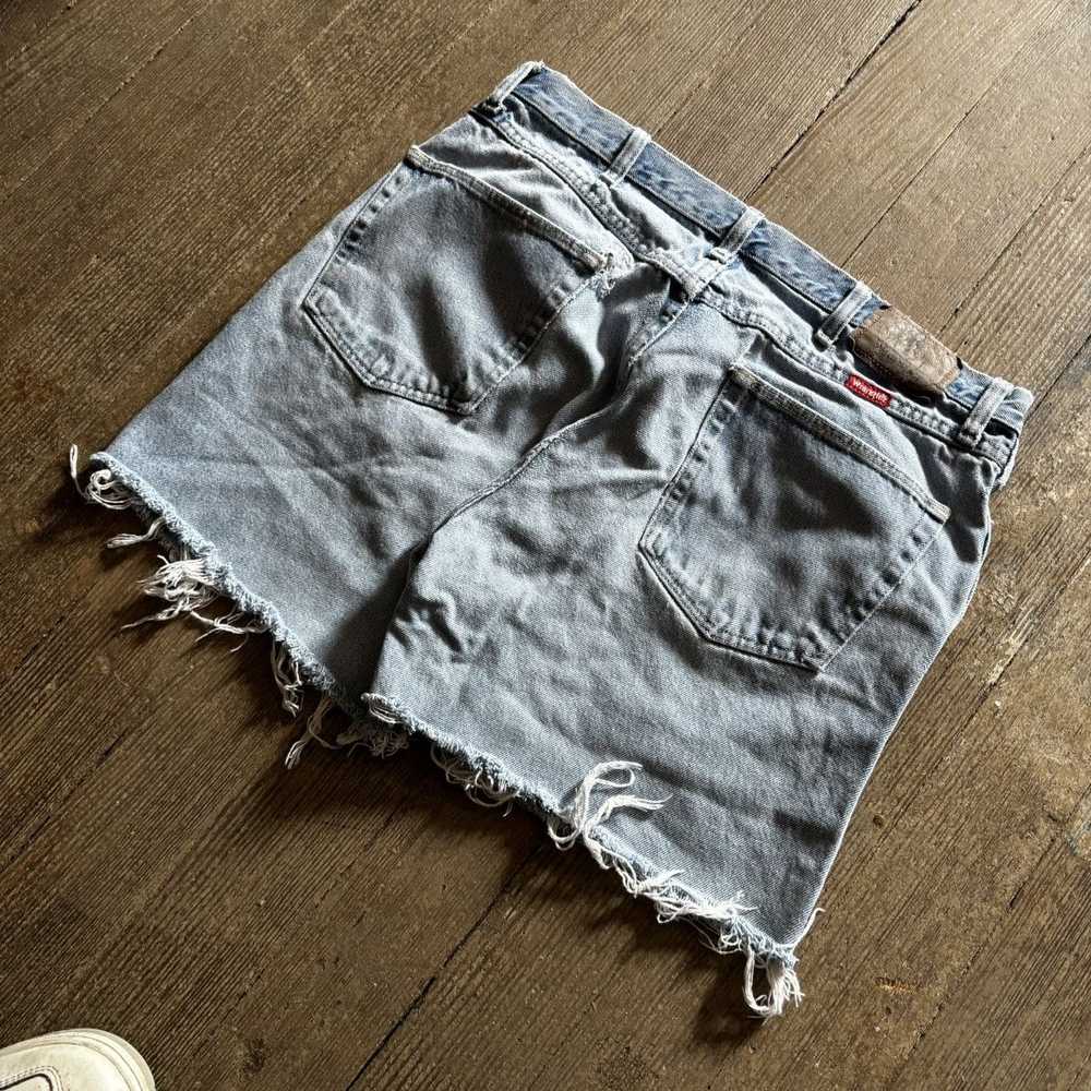 Levi's × Vintage Wrangler vintage denim shorts bl… - image 2