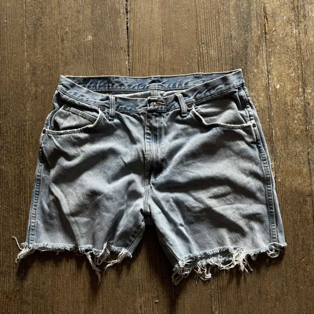 Levi's × Vintage Wrangler vintage denim shorts bl… - image 4