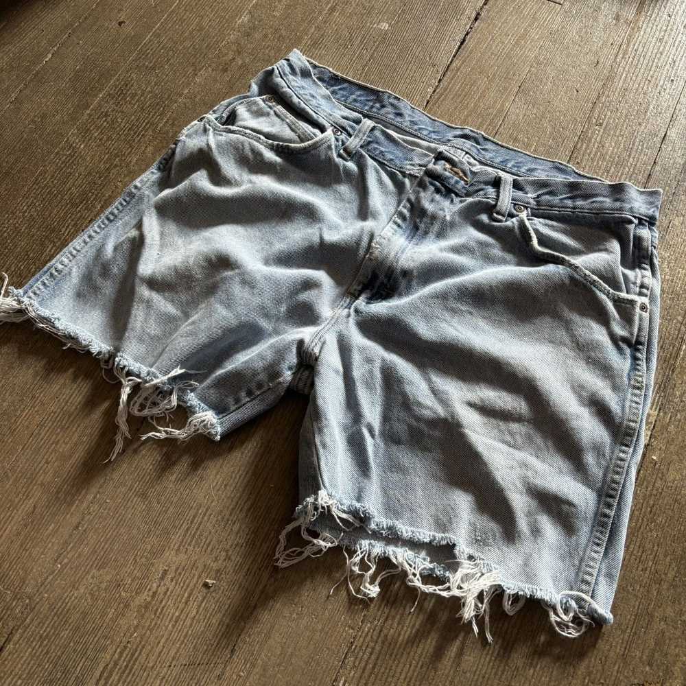 Levi's × Vintage Wrangler vintage denim shorts bl… - image 5