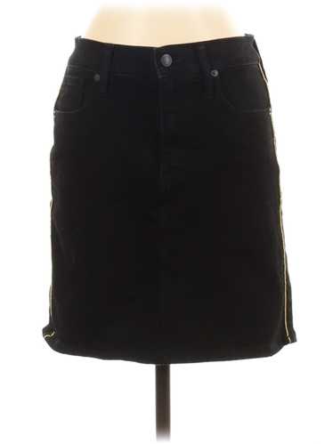 Madewell Women Black Denim Skirt 25W