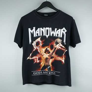 Band Tees × Rock T Shirt × Vintage 1990s Manowar … - image 1