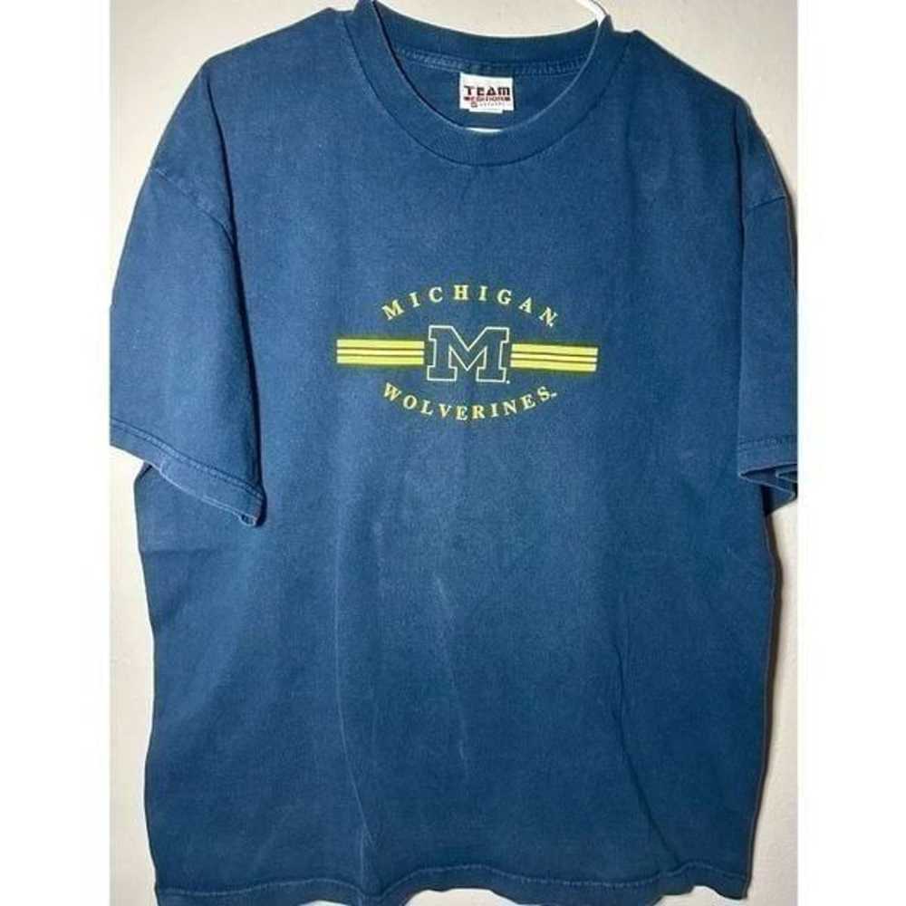 Vintage Michigan Wolverines Early 90s Blue Men’s … - image 2