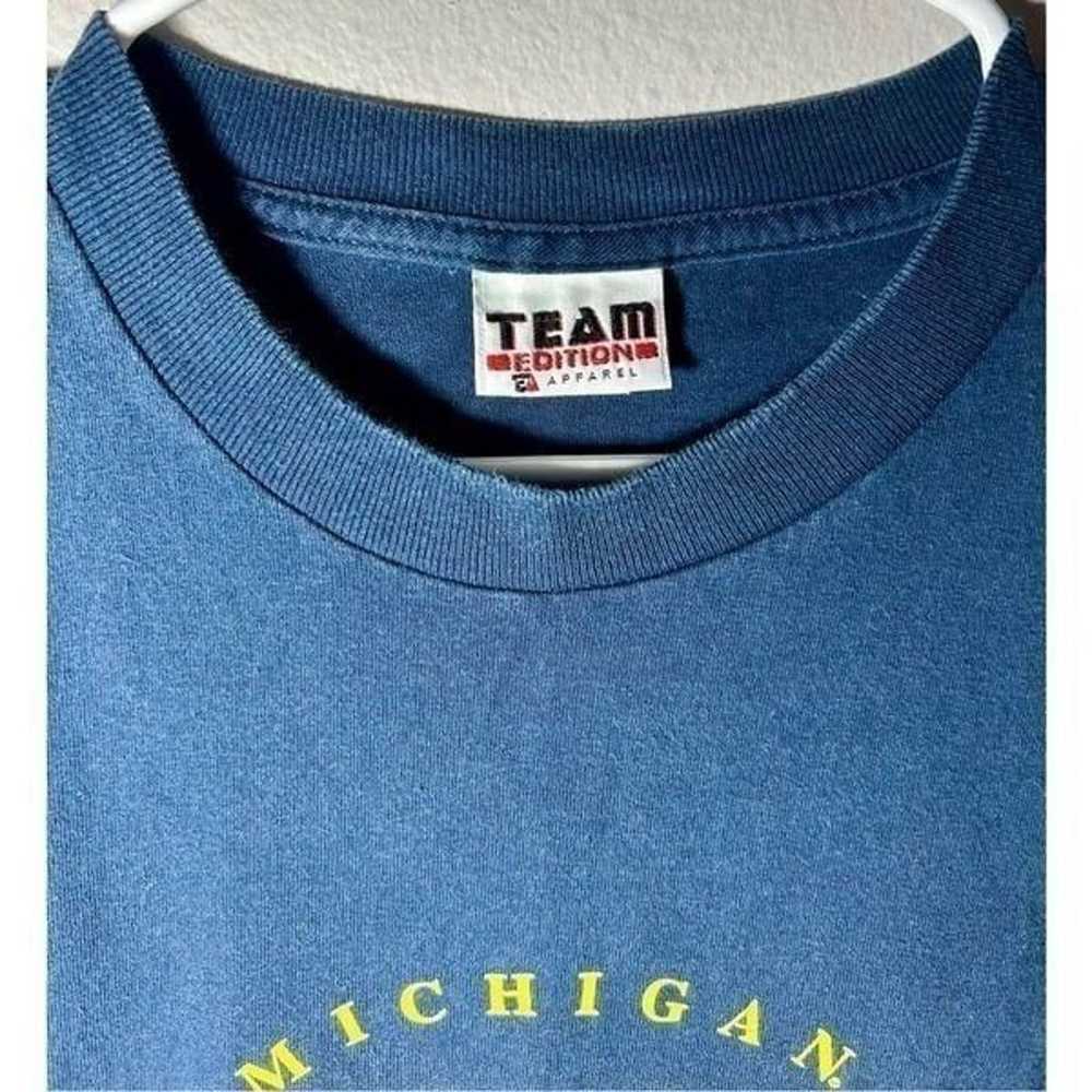 Vintage Michigan Wolverines Early 90s Blue Men’s … - image 4