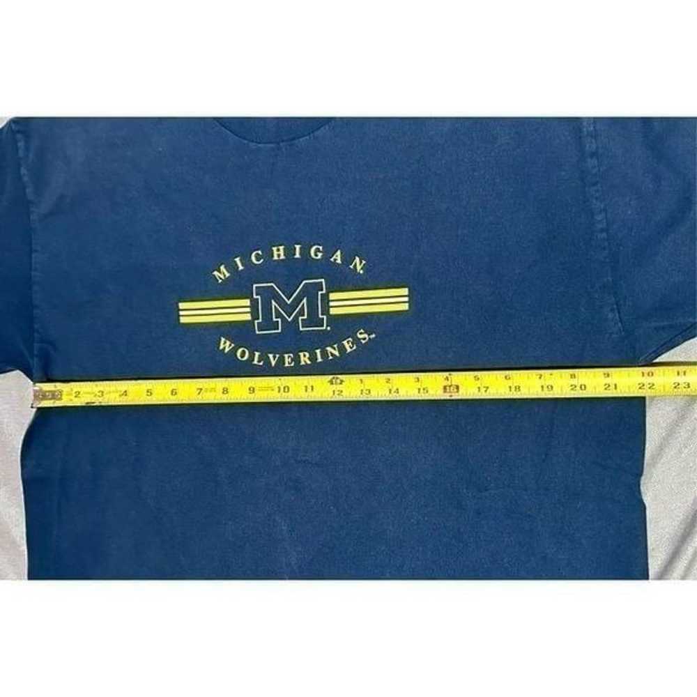 Vintage Michigan Wolverines Early 90s Blue Men’s … - image 8