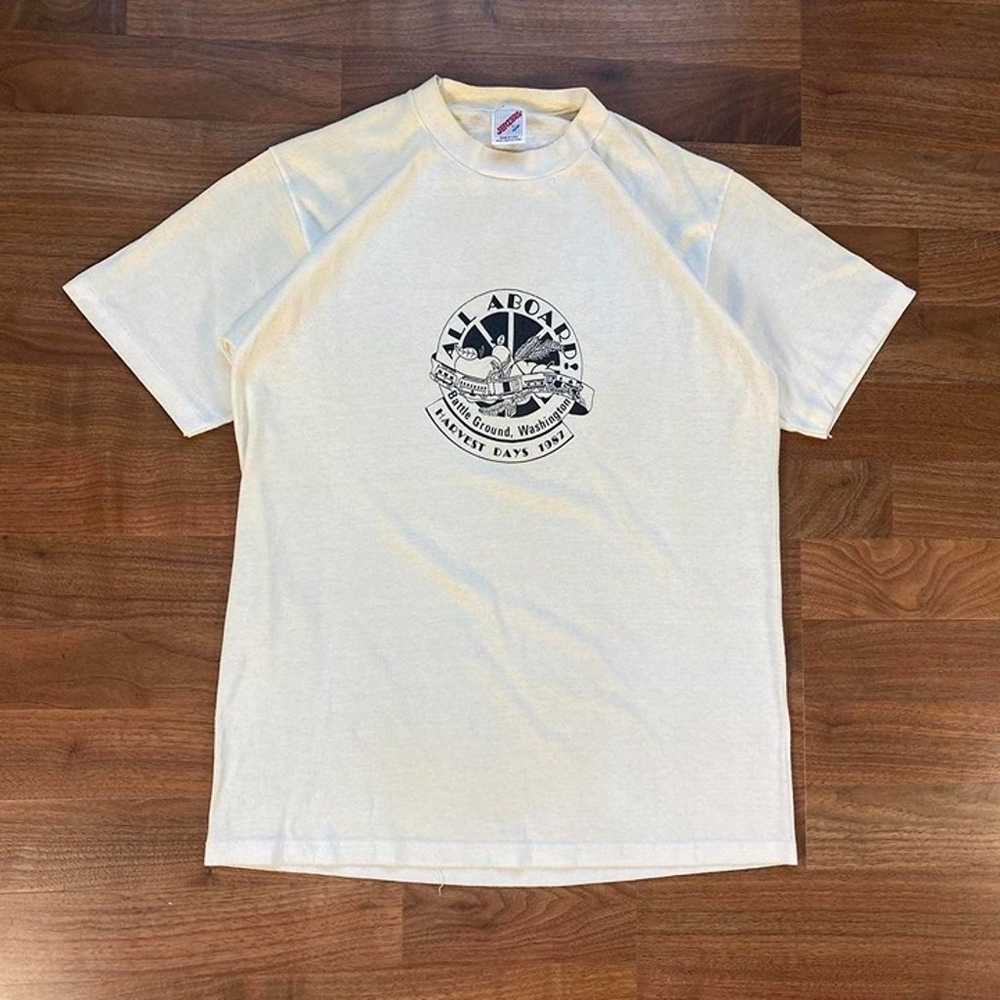 Vintage VTG 80’s Single Stitch Graphic T-Shirt - image 1