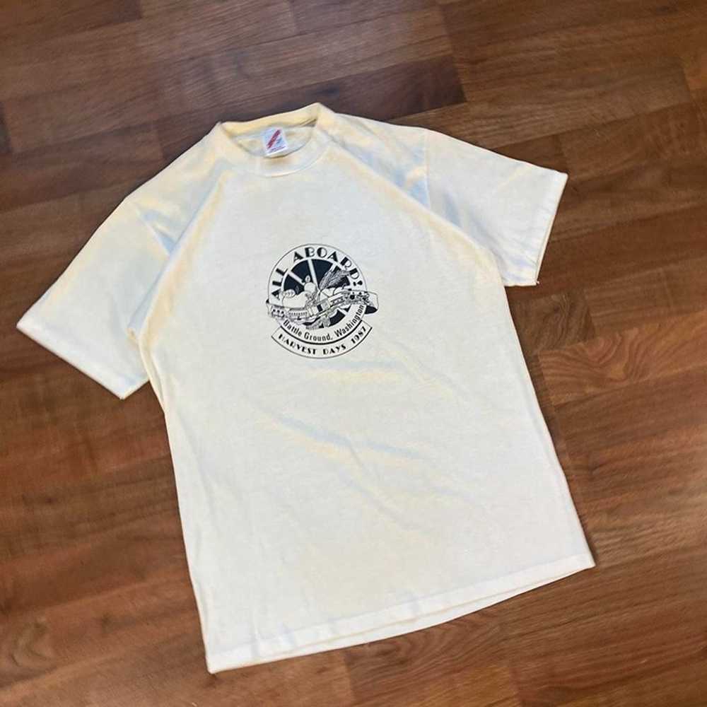 Vintage VTG 80’s Single Stitch Graphic T-Shirt - image 2