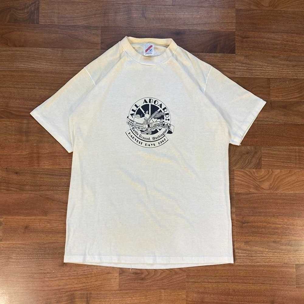 Vintage VTG 80’s Single Stitch Graphic T-Shirt - image 3
