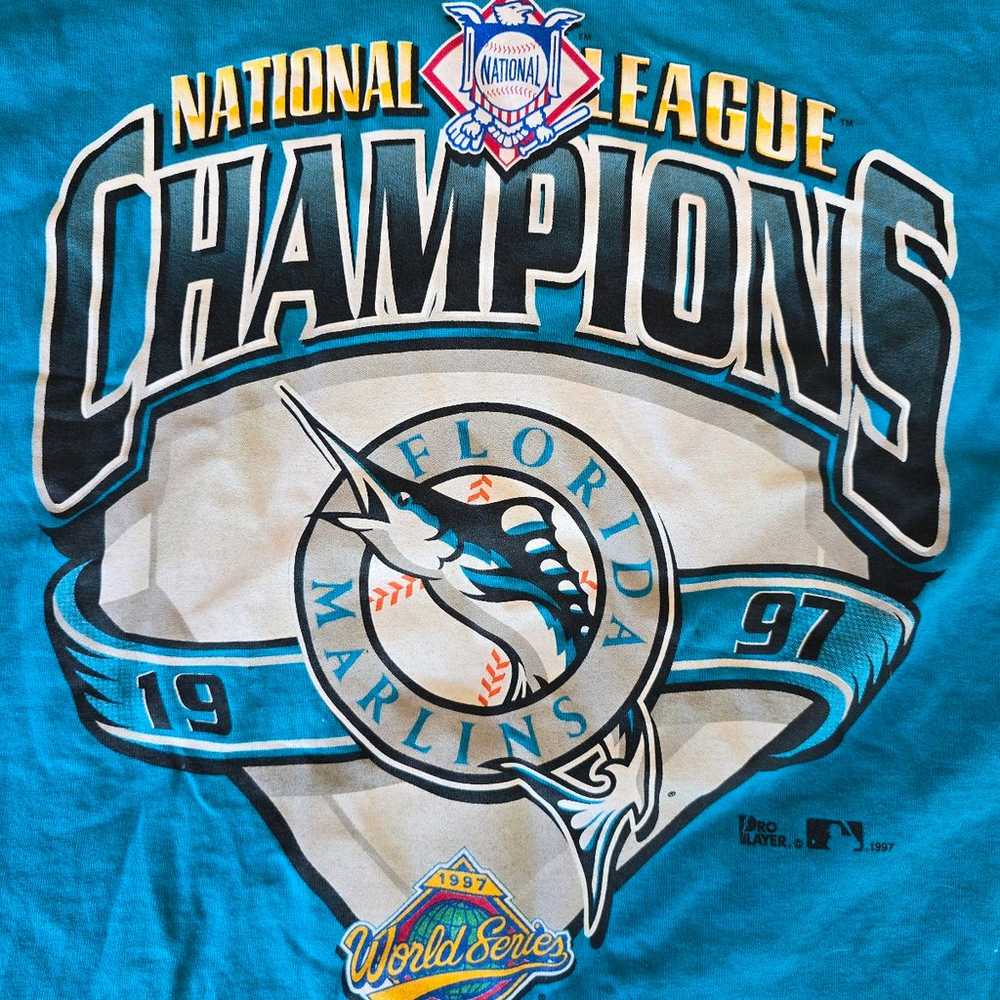 Vintage florida marlins 1997 world series champs … - image 2