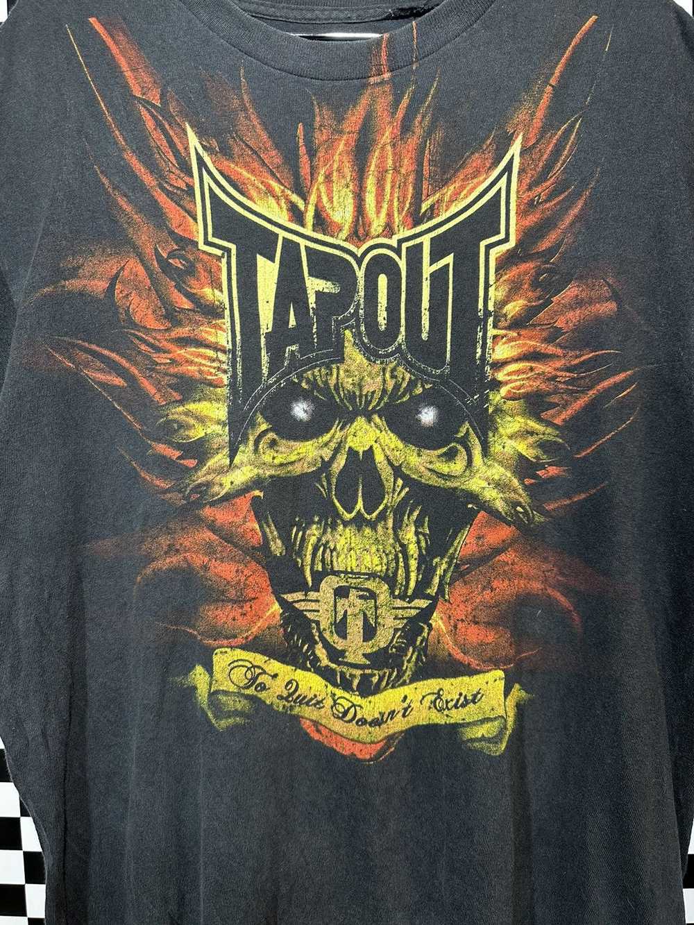 Affliction × Jnco × Tapout Tap out (black flame T… - image 3