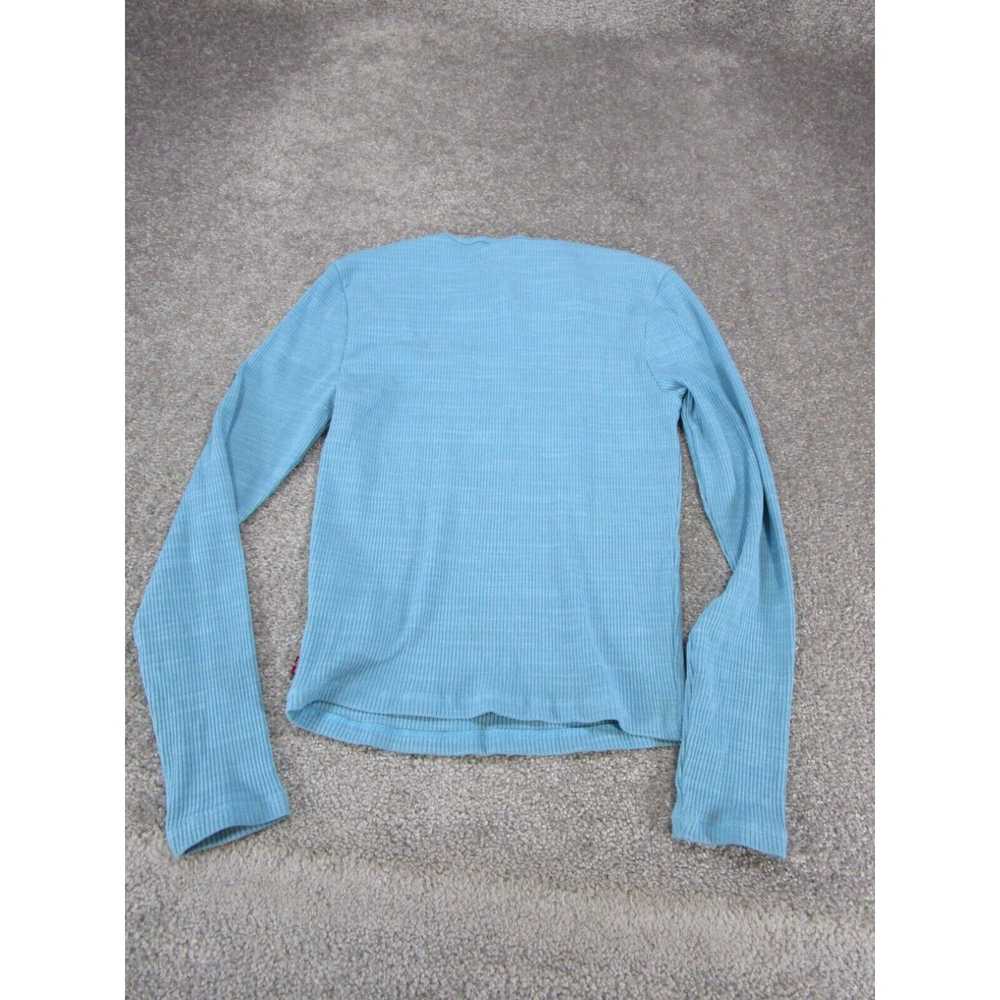Levi's Levi's Shirt Womens Small Blue Long Sleeve… - image 3