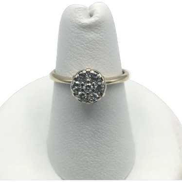 14K .21ctw Diamond Cluster Ring