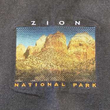 NWOT Zion National Park T-shirt XL Navy Short Slee