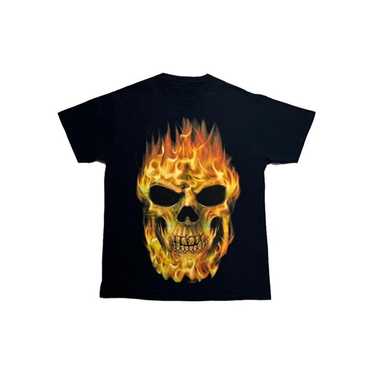 Y2K Skull Flames T-Shirt