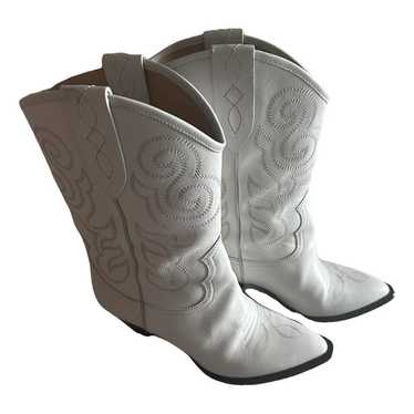 Isabel Marant Duoni leather cowboy boots