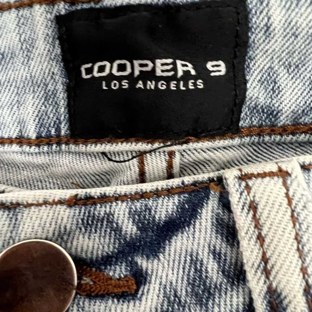 Cooper9 Cooper 9 Words Denim Jeans Pants Print Bl… - image 4