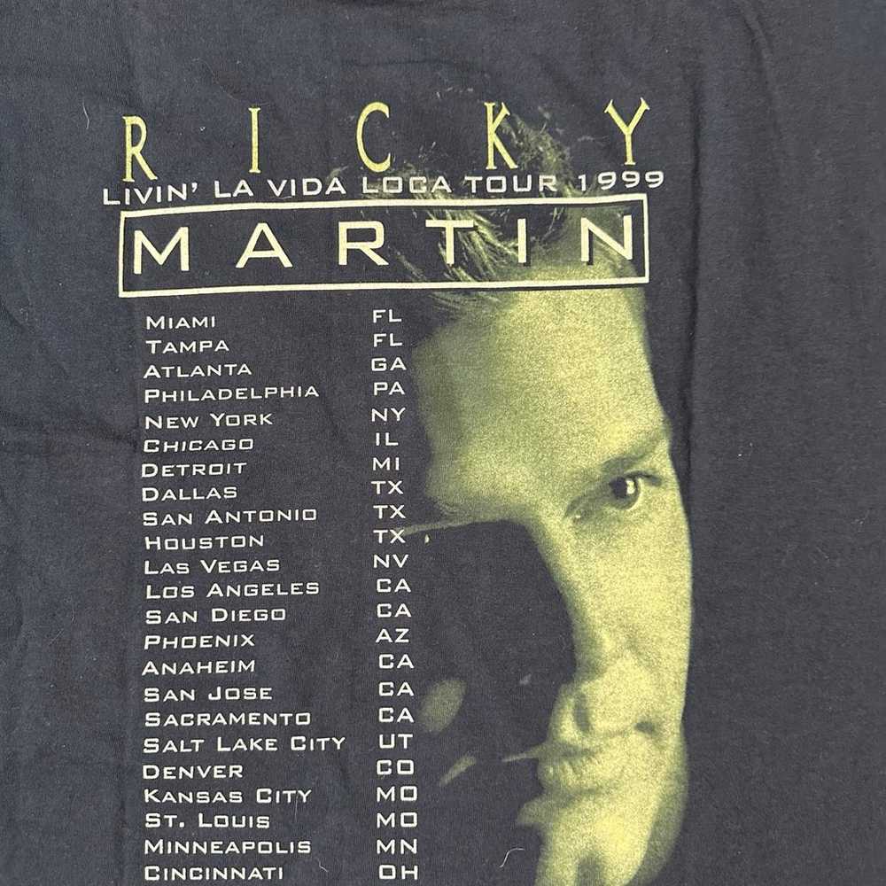 Vintage 90s Ricky Martin Livin La Vida Loca Tour … - image 3