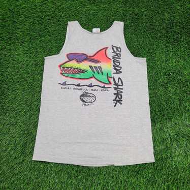 Sportswear Vintage Brudda-Shark Hawaii Tank-Top Me