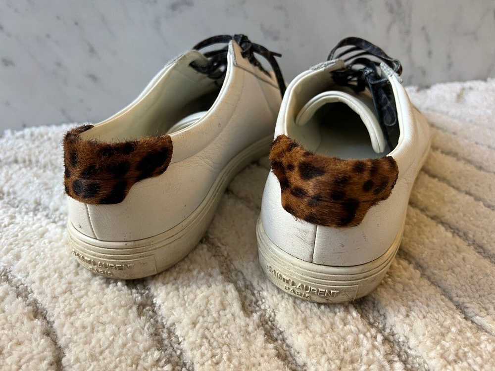 Saint Laurent Paris Andy leopard men’s sneakers - image 4