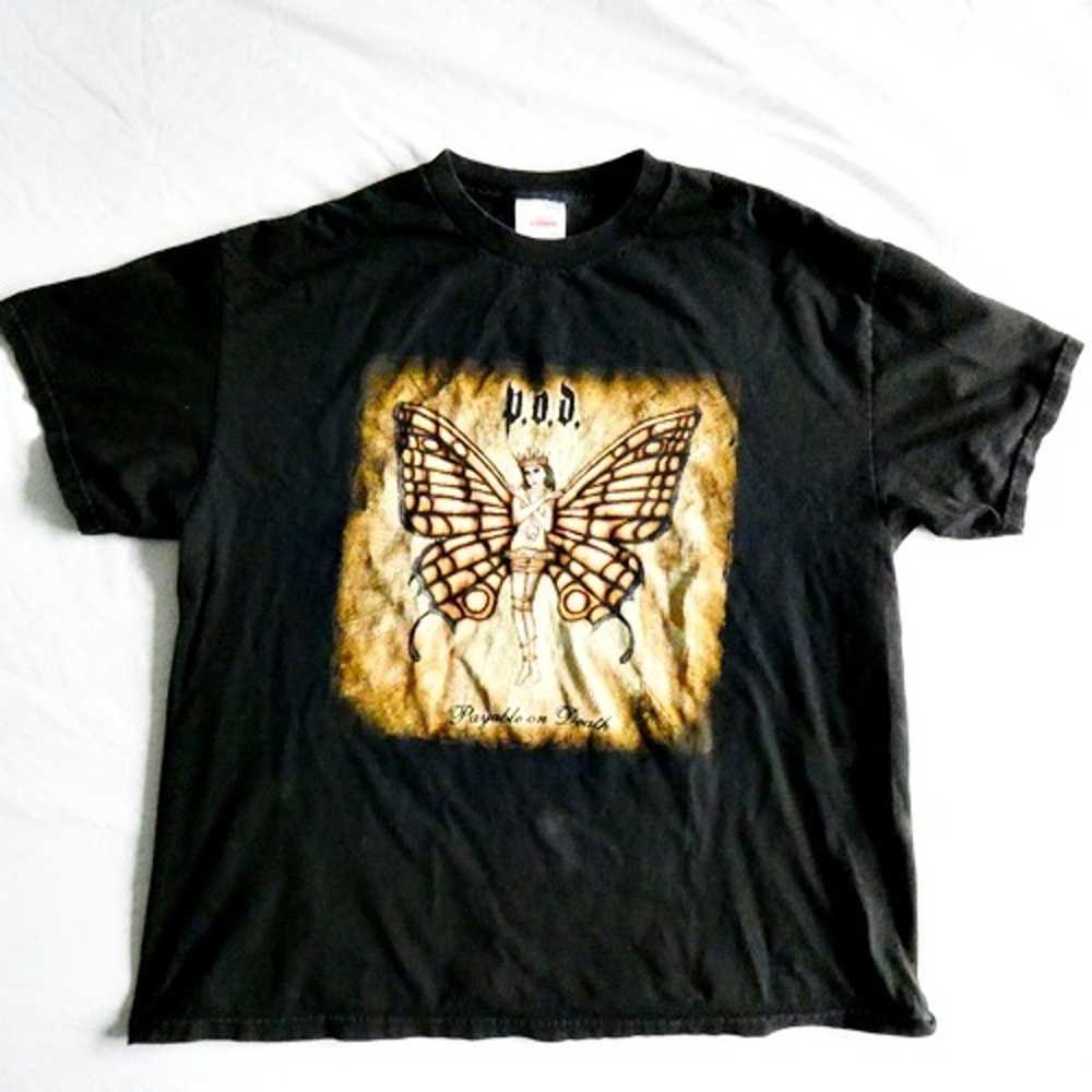 P.O.D. Payable On Death T-Shirt Size Xl Black Vin… - image 1