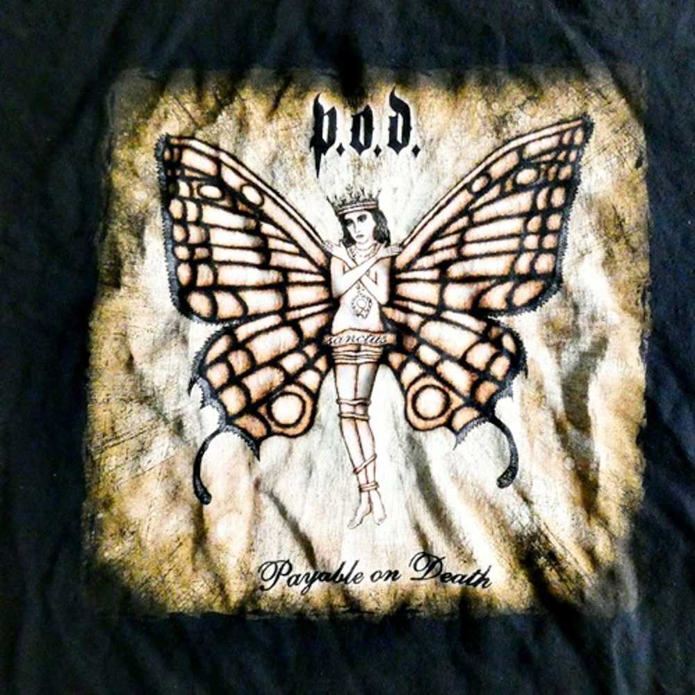 P.O.D. Payable On Death T-Shirt Size Xl Black Vin… - image 2