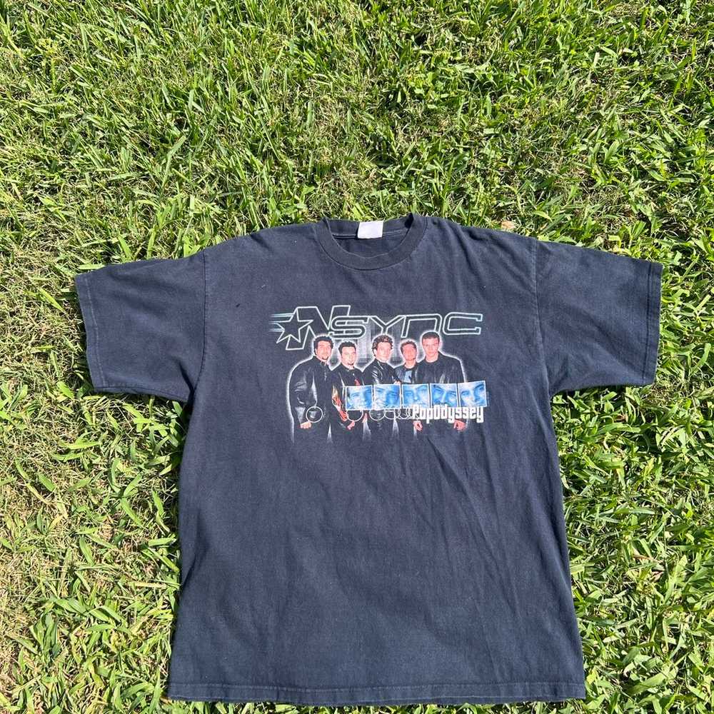 Vtg NSYNC 2001 Pop Odyssey Tour XL Shirt Tour Dat… - image 1