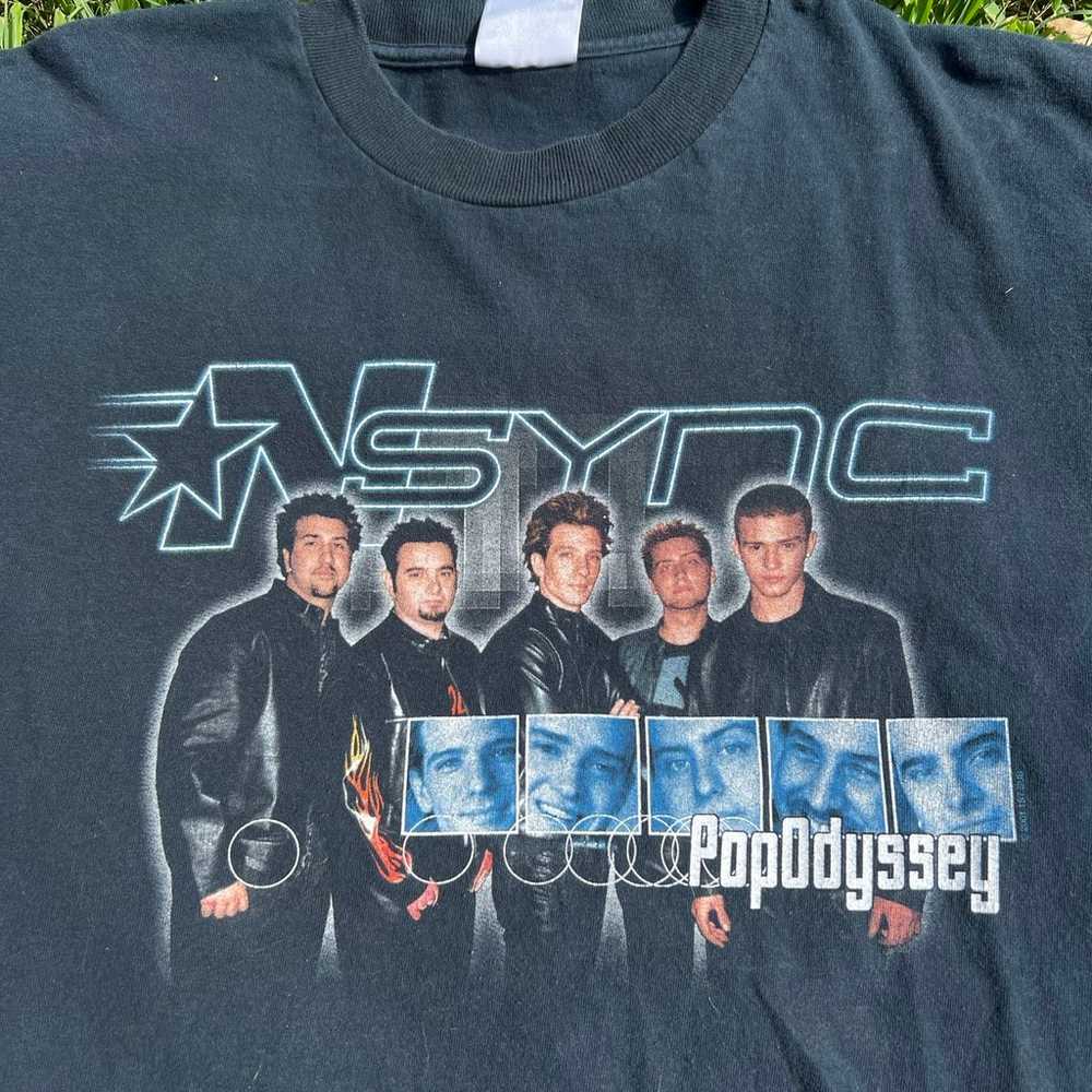 Vtg NSYNC 2001 Pop Odyssey Tour XL Shirt Tour Dat… - image 3