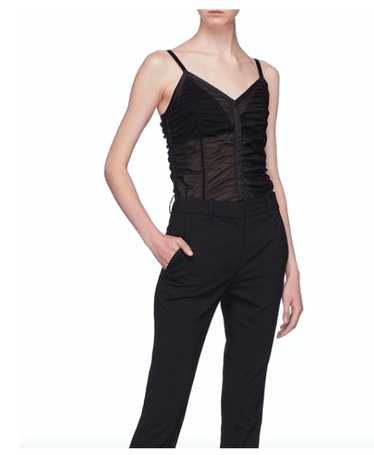 Helmut Lang NWOT RUCHED MESH CAMISOLE TOP XS