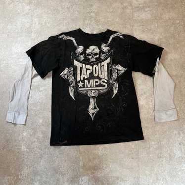 Tapout MPS Long Sleeve Skull Shirt Size Large