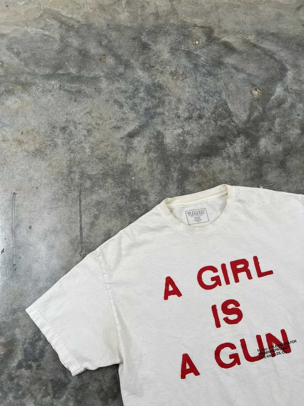 Pleasures Pleasures " A Girl Is A Gun " White + R… - image 2