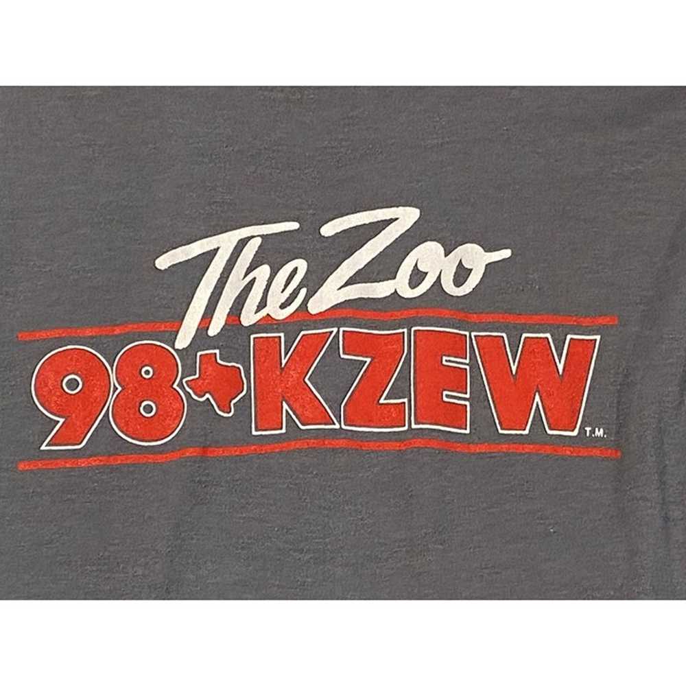 Vtg The Zoo 98 KZEW Rock Radio Dallas 1980's Sing… - image 2