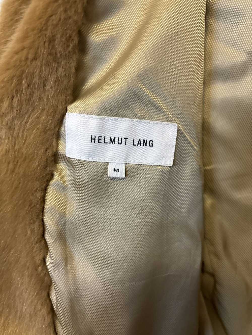 Helmut Lang Helmut lang faux fur bomber jacket wi… - image 3