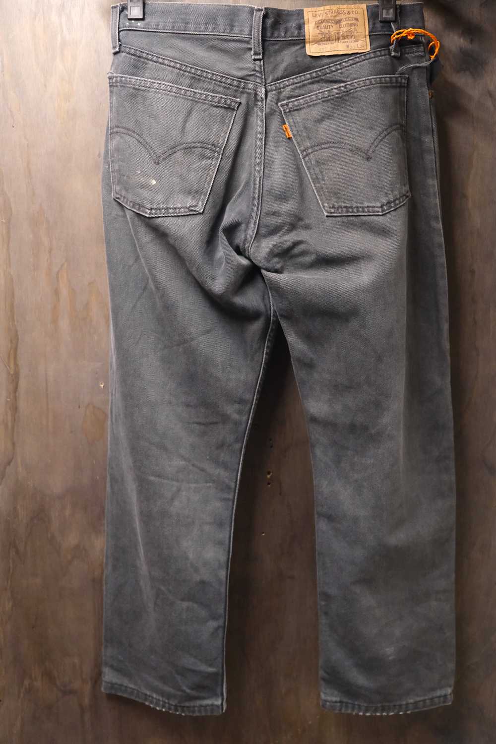 Vintage Levi's 615 orange tab grey jeans w33 - image 4