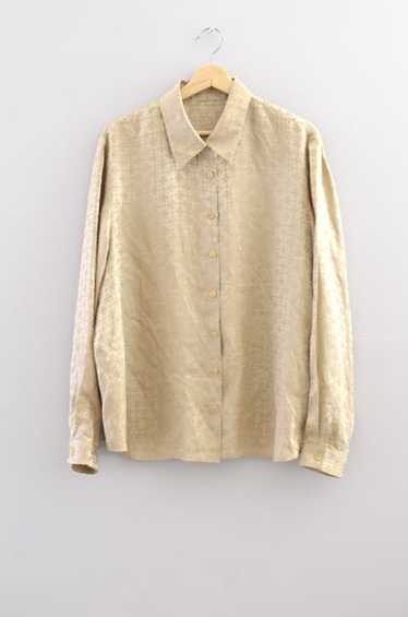 Vintage Patterned Silk Shirt