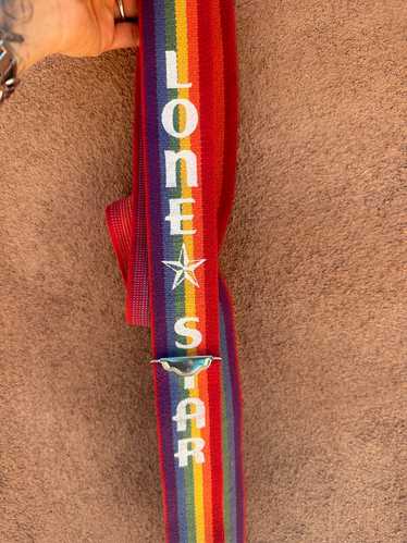 1980's Lone Star Rainbow Suspenders