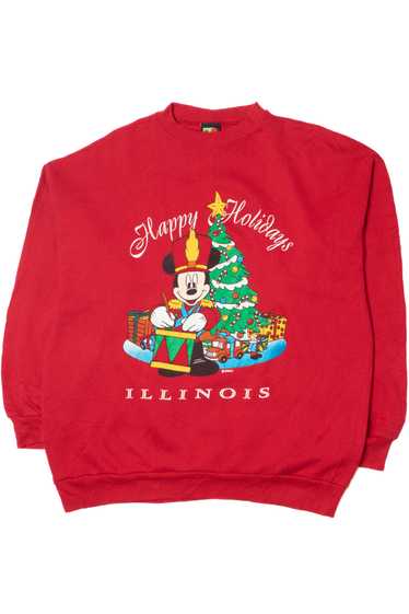 Vintage Mickey Mouse "Happy Holidays" "Illinois" U
